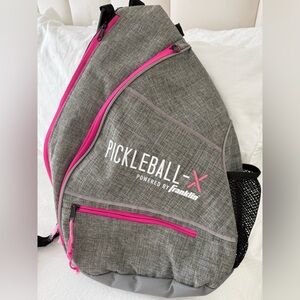 Franklin Women's Gray and Pink Backpack